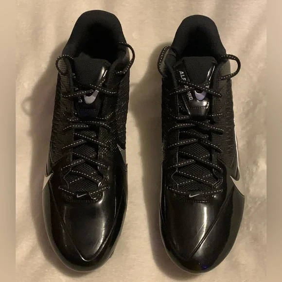NIKE Alpha Pro Black Size 15 Cleats - Picture 4 of 16